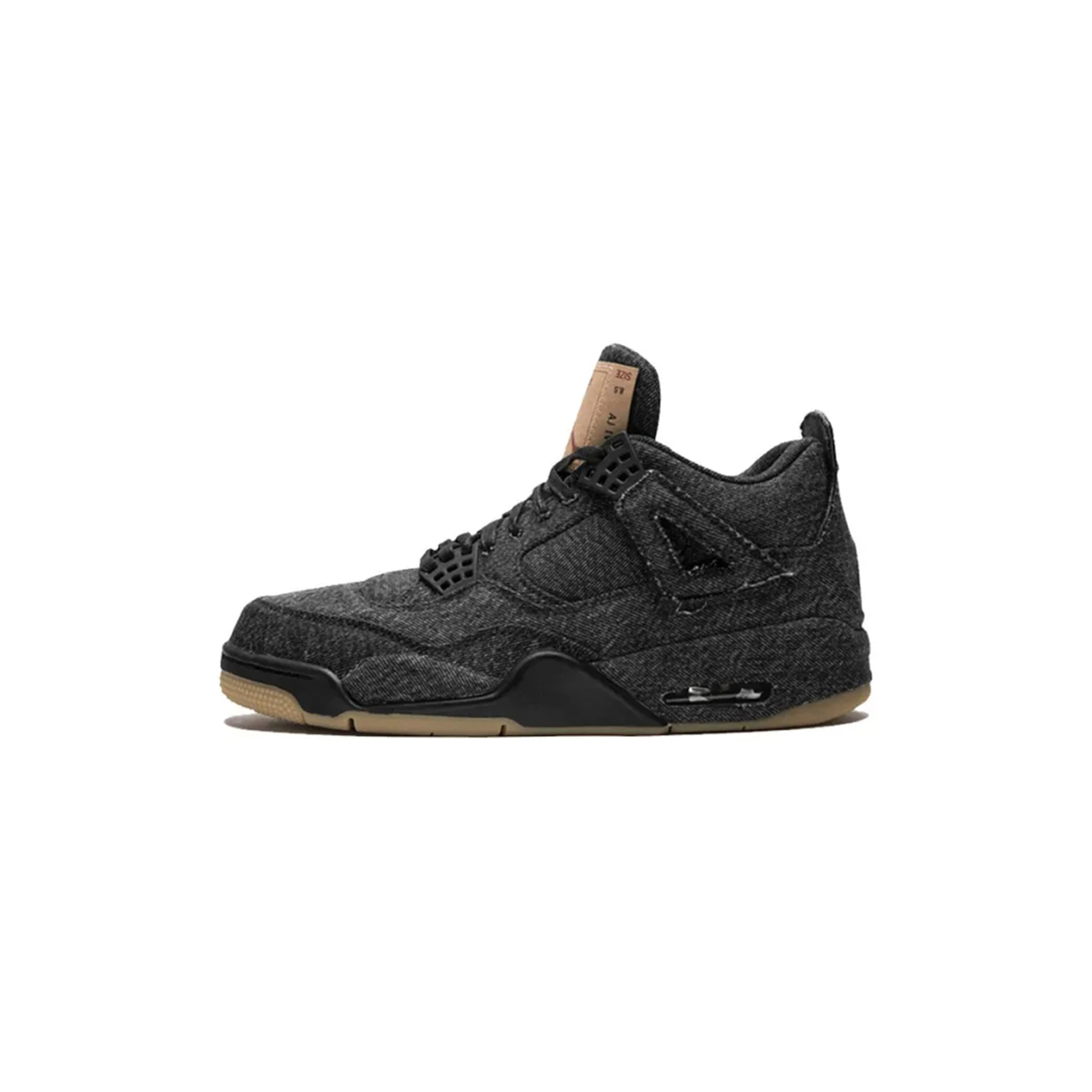 NIKE JORDAN 4 RETRO LEVI'S BLACK LEVI'S TAG AO2571-001